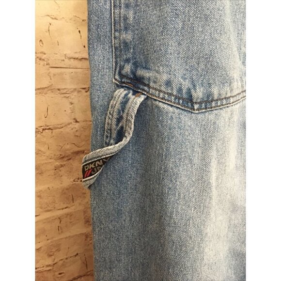 Vintage DKNY 90s Denim Carpenter Jeans 36 x 34 (34 x 33) Medium Wash 100% Cotton - Picture 6 of 11